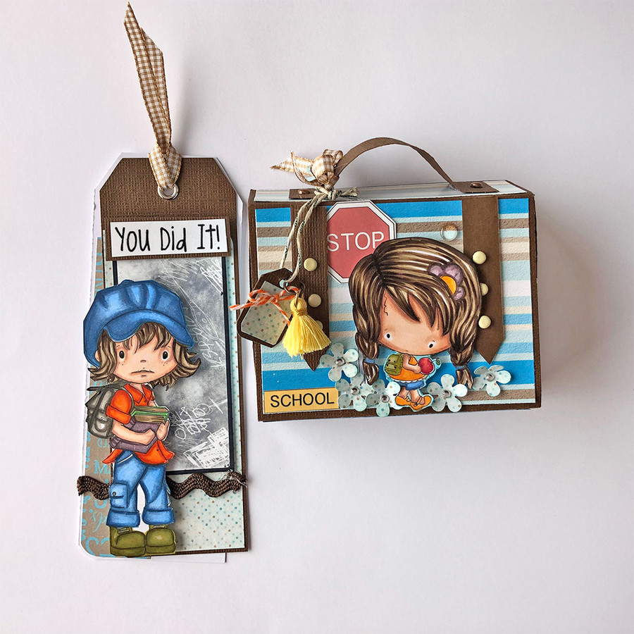 LITTLE DUDES WORK HARD - Clear Stamp