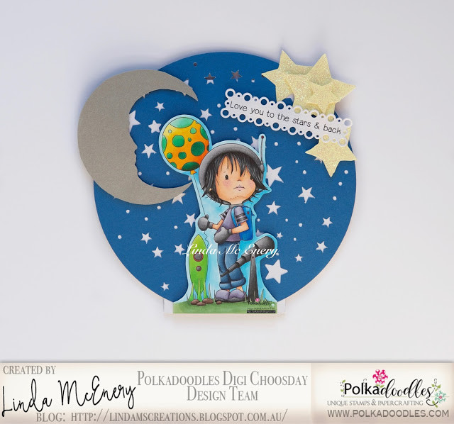 LITTLE DUDES ASTRONAUT - Clear Stamp