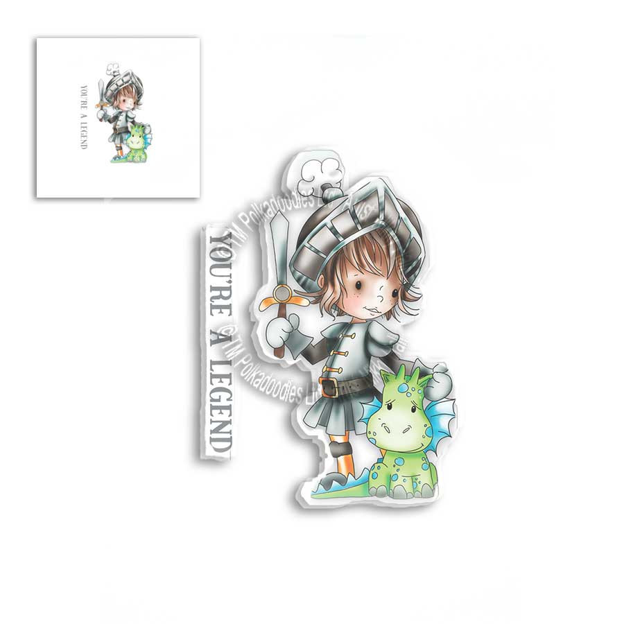 LITTLE DUDES - LEGEND KNIGHT - Clear Stamp