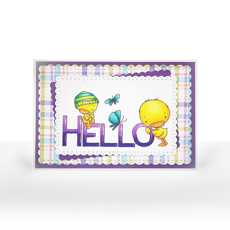 Hello Spring - COLOURED Printable Digital download