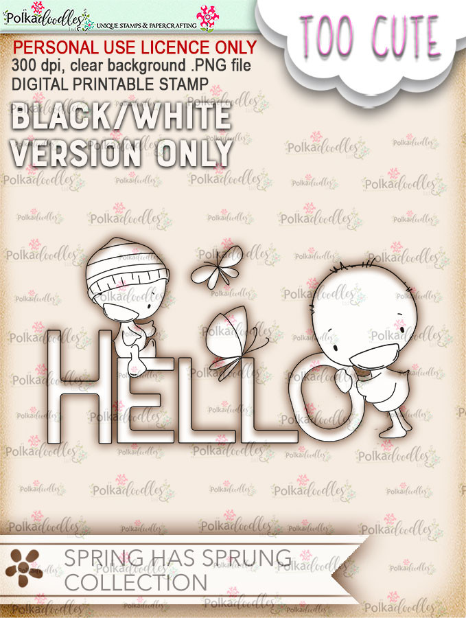 Hello Spring  - Printable Digital download
