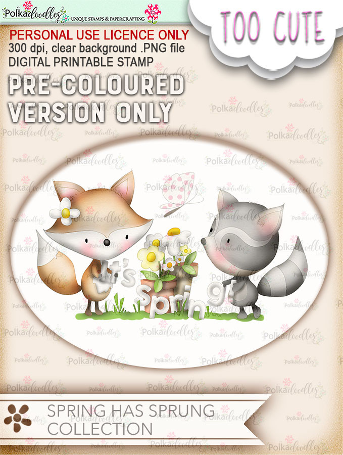 Its Spring - COLOURED Printable Digital download
