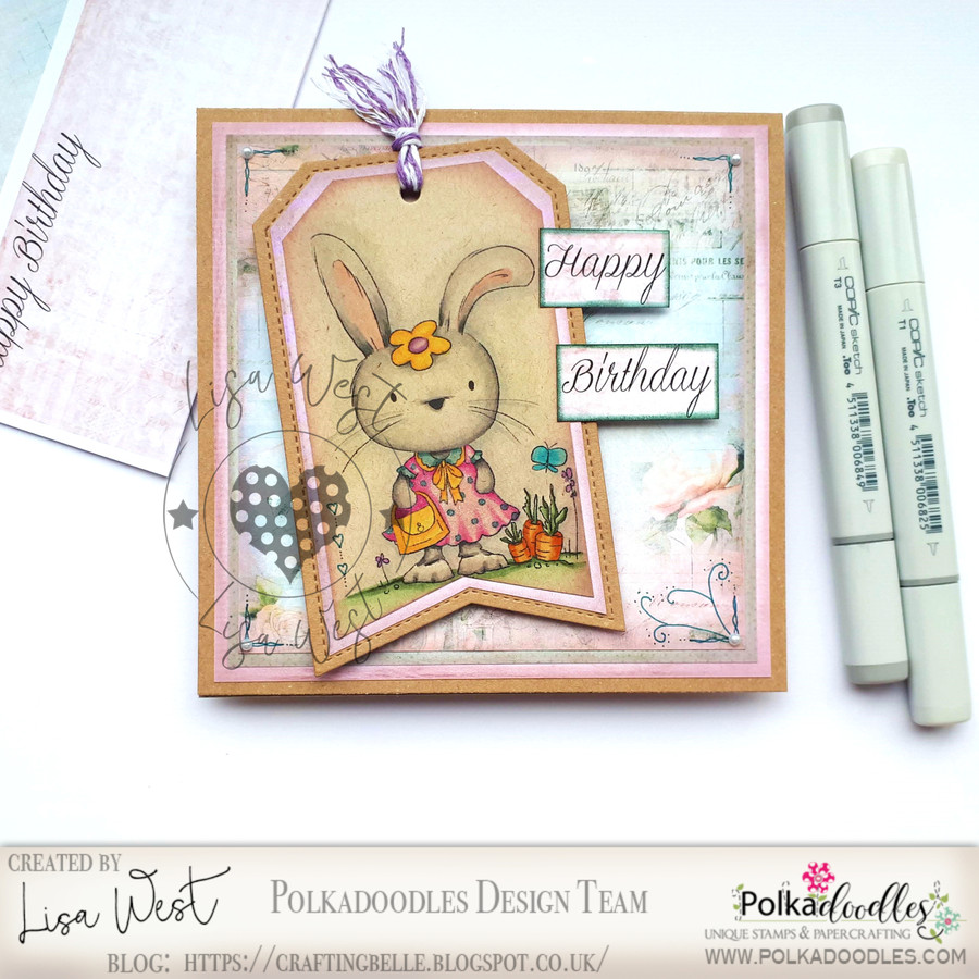 Fuzzypuffs Bunnita Shopping - Clear Stamp Set