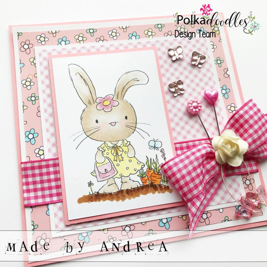 Fuzzypuffs Bunnita Shopping - Clear Stamp Set