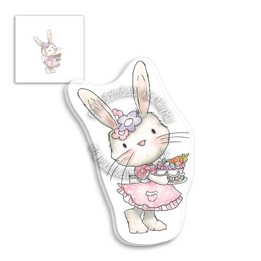 Fuzzypuffs Bunnita Spring Cake - Clear Stamp Set