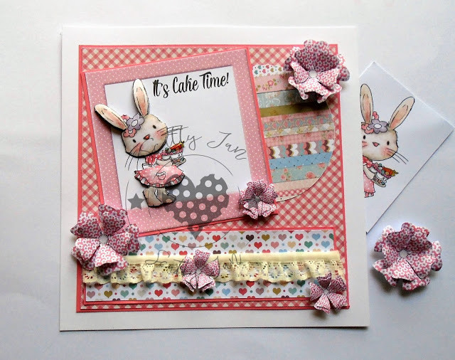 Fuzzypuffs Bunnita Spring Cake - Clear Stamp Set