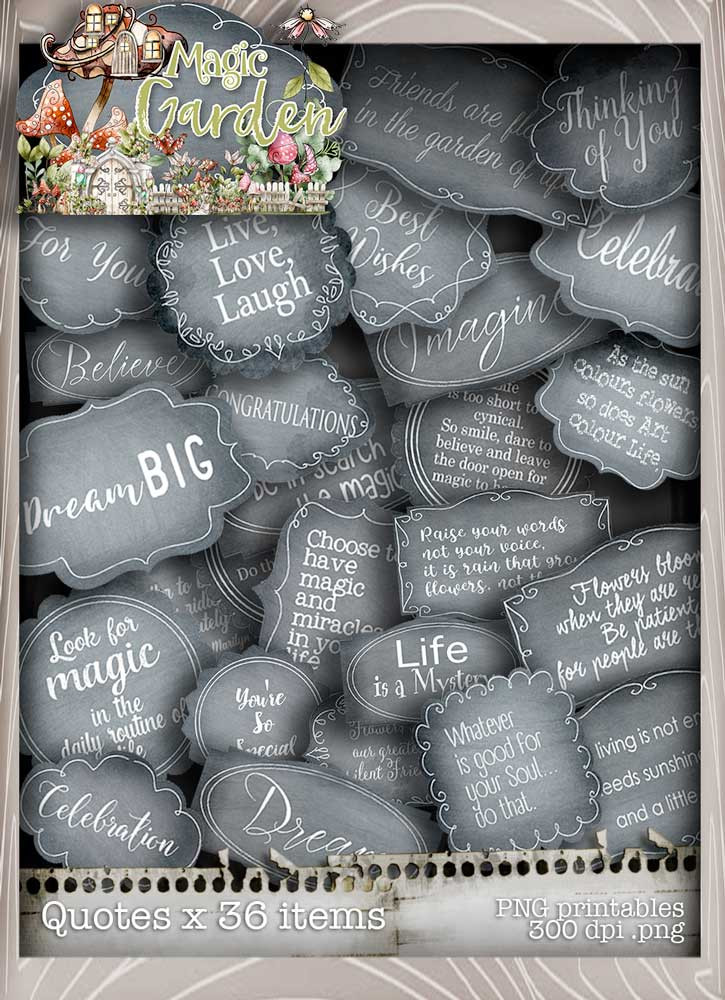 Magic Garden Soup printable download collection