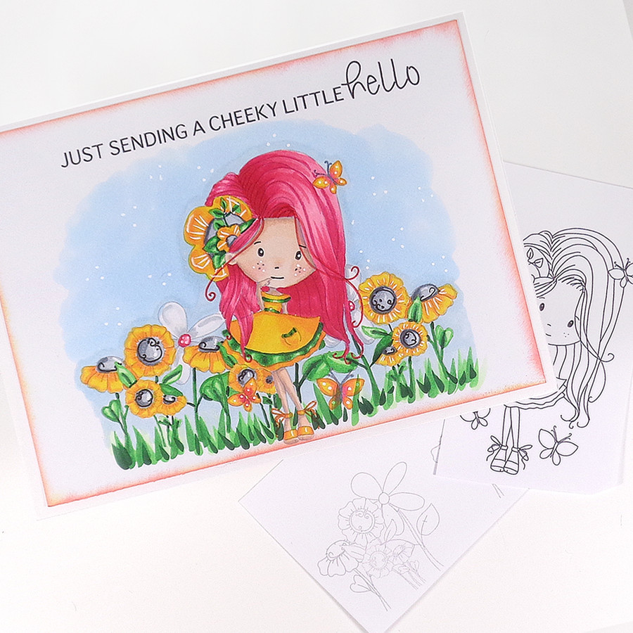 Sunshine Delight Cheeky - Winnie Sunshine Delights digi scrap printable download