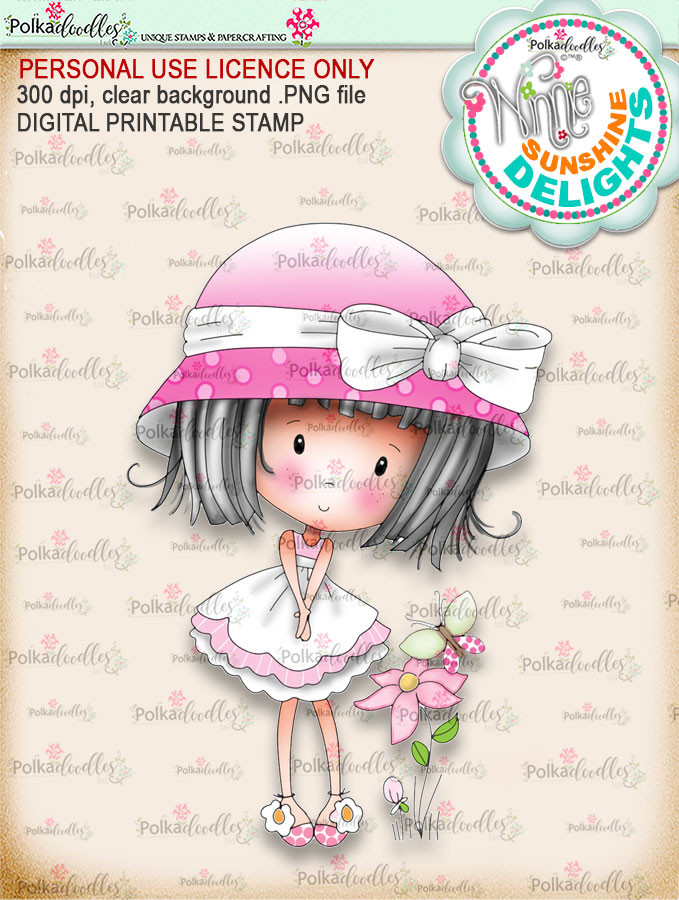 Sunshine Delight Cutest (COLOUR) - Winnie Sunshine Delights digi scrap printable download