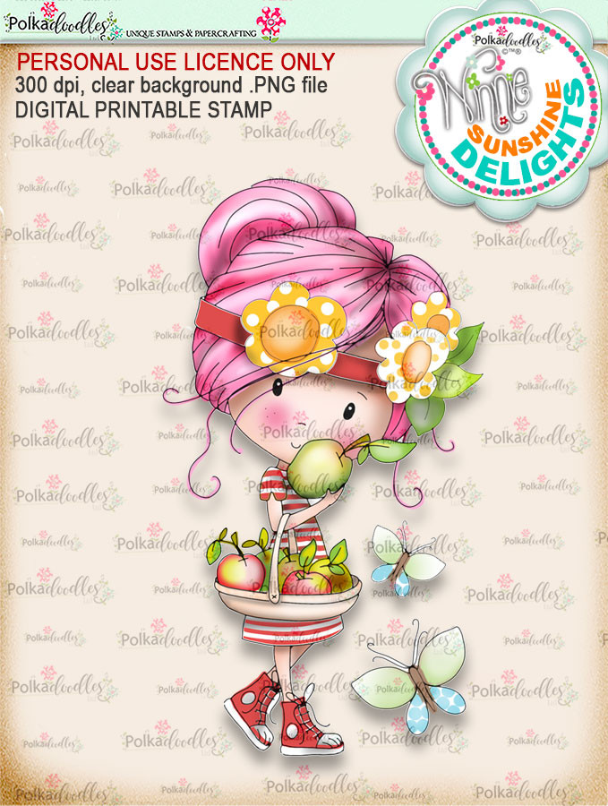 Sunshine Delight Delicious (COLOUR) - Winnie Sunshine Delights digi scrap printable download