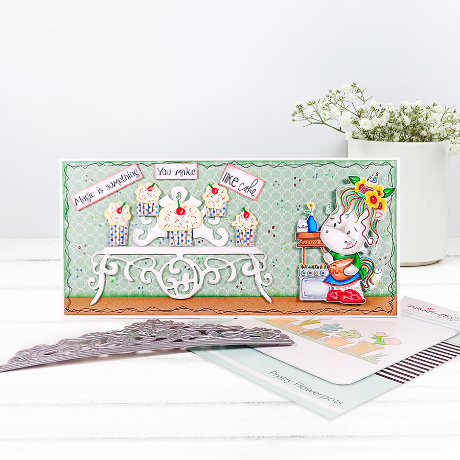 Baketime - Sparkle Unicorn COLOUR digi stamp download