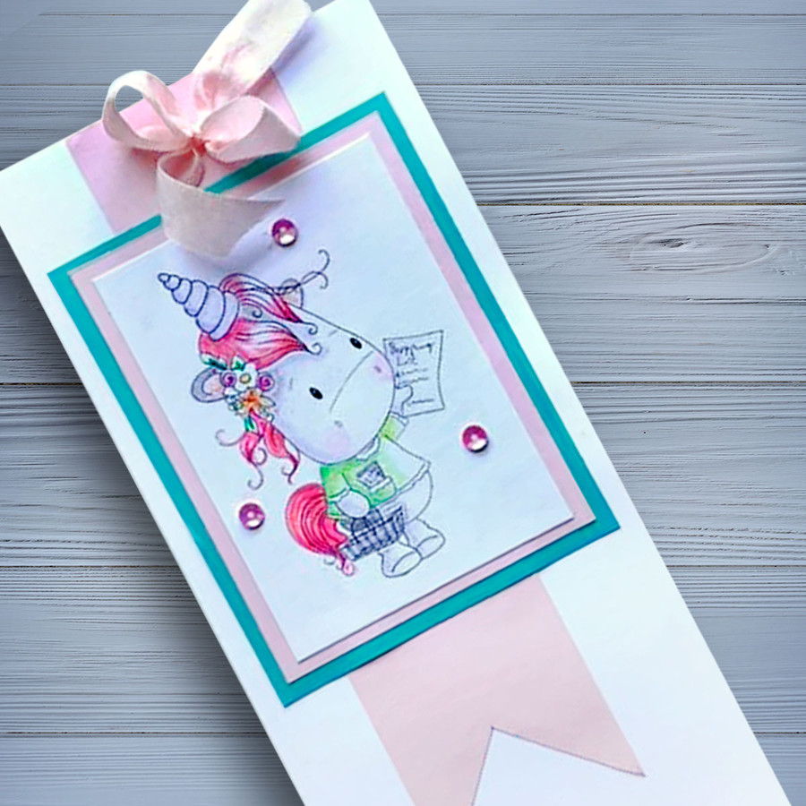 Coupon Day - Sparkle Unicorn digi stamp download with Cutting File