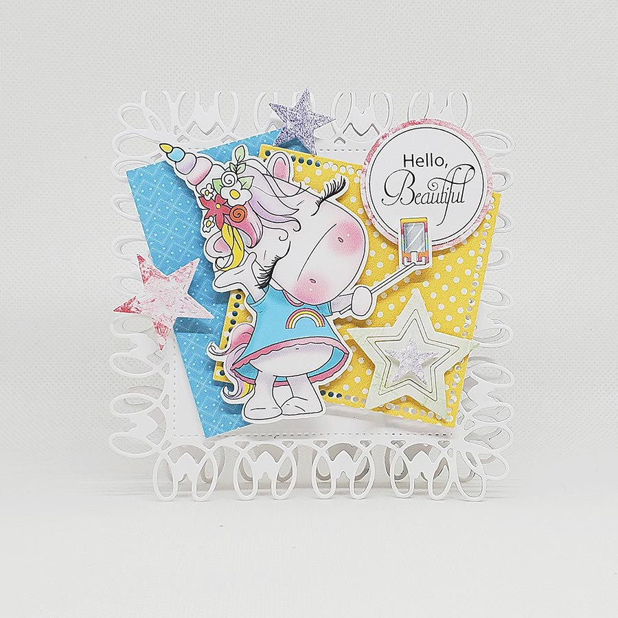 Sparkle Unicorn Set B digital Stamps COLOUR - digital download bundle