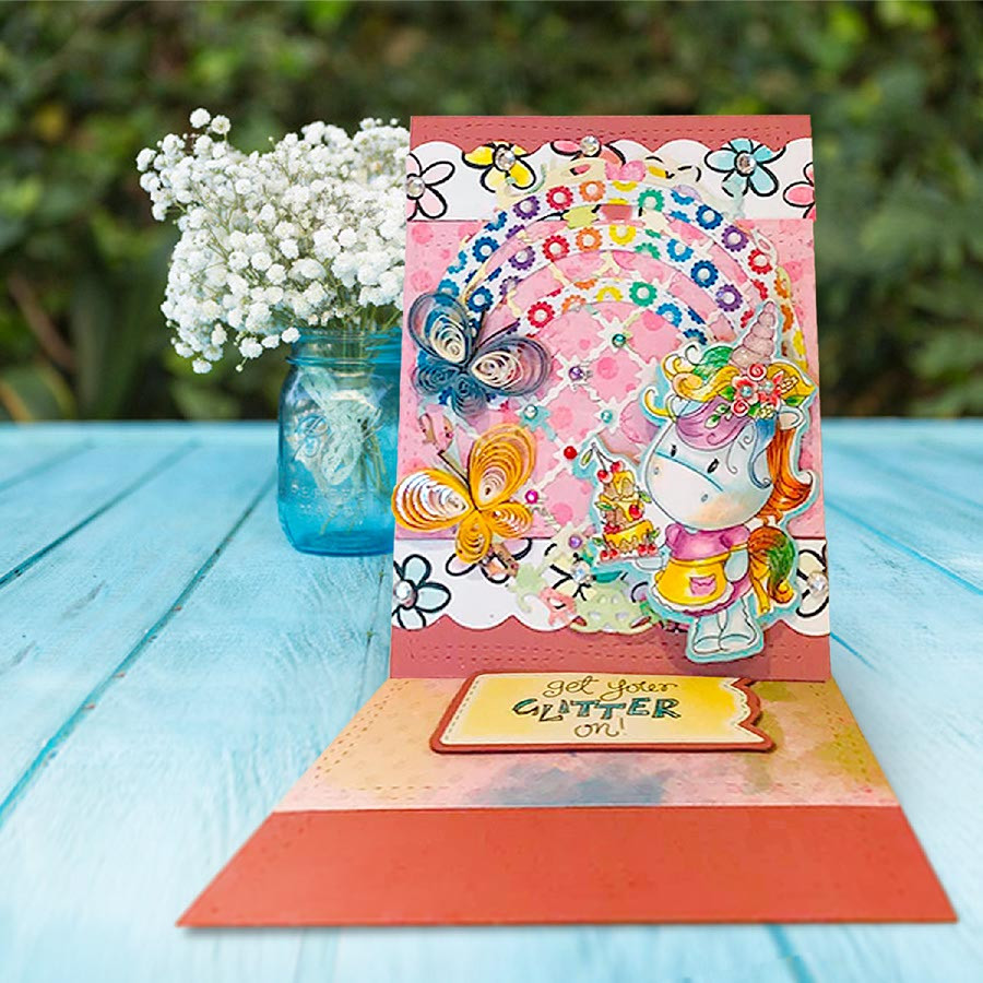 Sparkle Unicorn digital Stamps black/white - digital download bundle