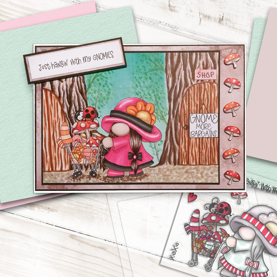 Gnome More Bargains - 6 Clear Stamps