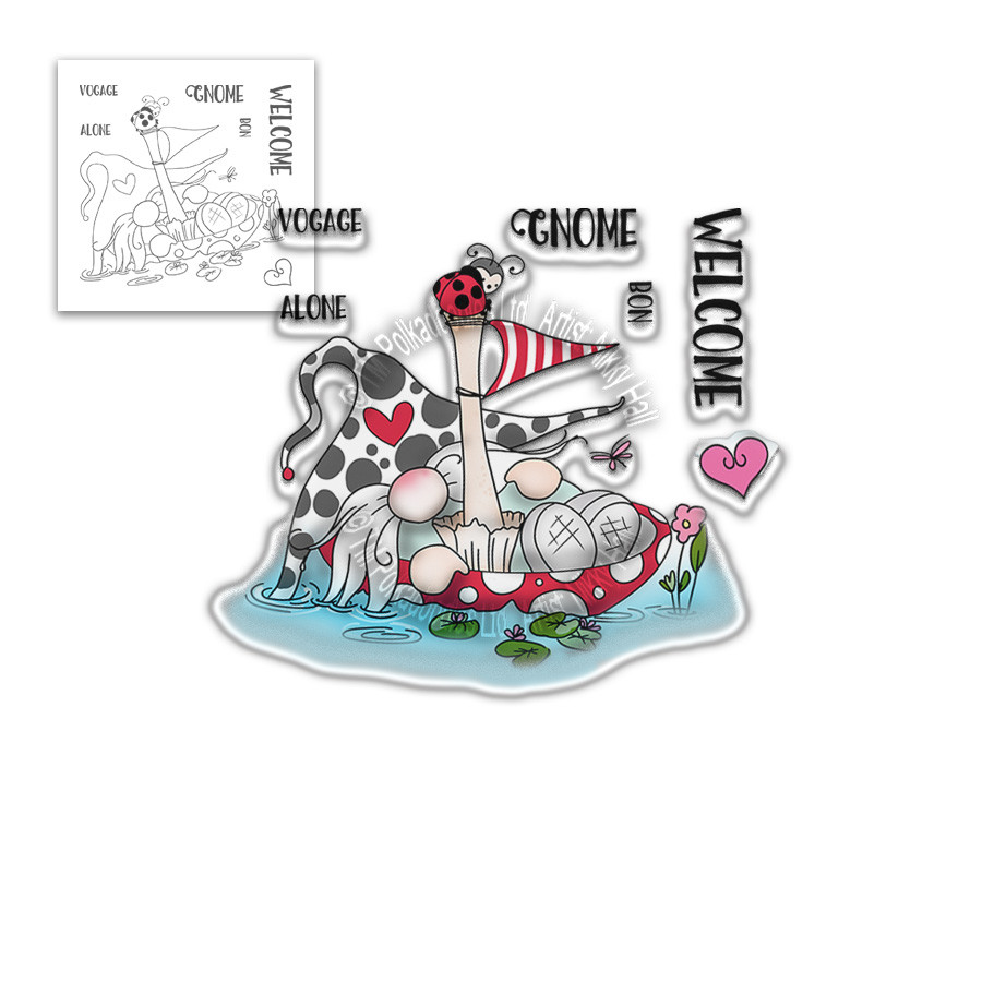 Gnome Voyage - 7 Clear Stamps