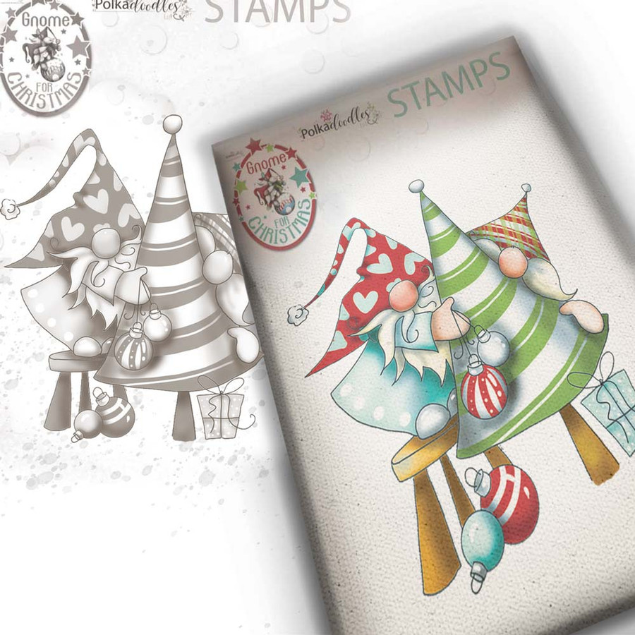 Decorating the Tree - Clear Polymer Stamp