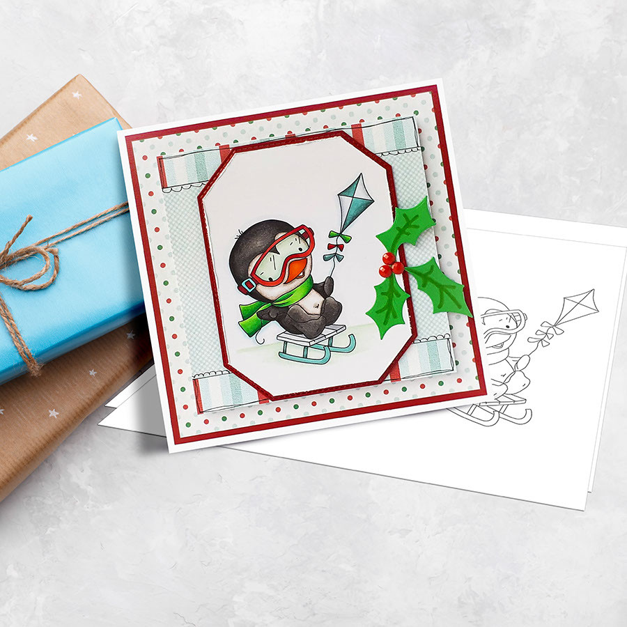 Waddy and Wanda Penguin - Bundle of digi stamps
