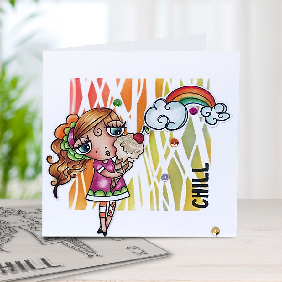 Weirdre Ice Cream Changes Everything - 3 clear stamps
