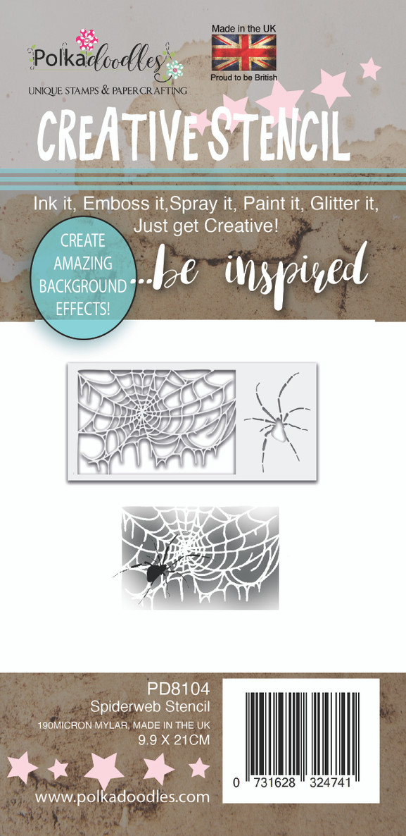 Spider Web halloween stencil