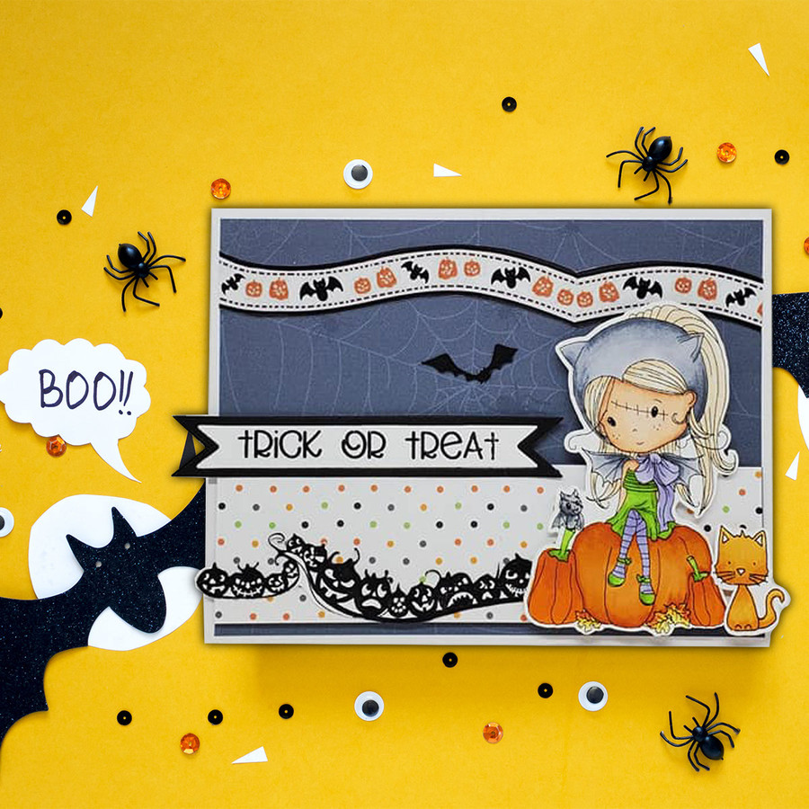 Spooky Time stamp set - 13 stamps