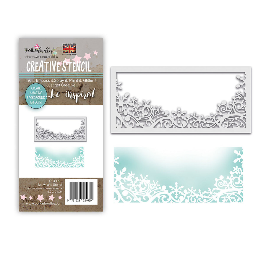Snowflake Flurry Layering Stencil