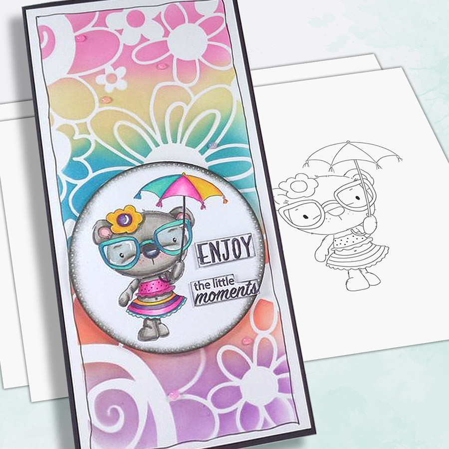 Too Cute Agnes & Bella PRECOLOURED digi stamp & SVG/DXF Cutting File bundle