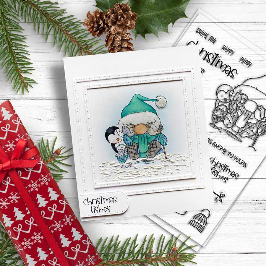 Christmas Fishes stamp set (PD8097A)