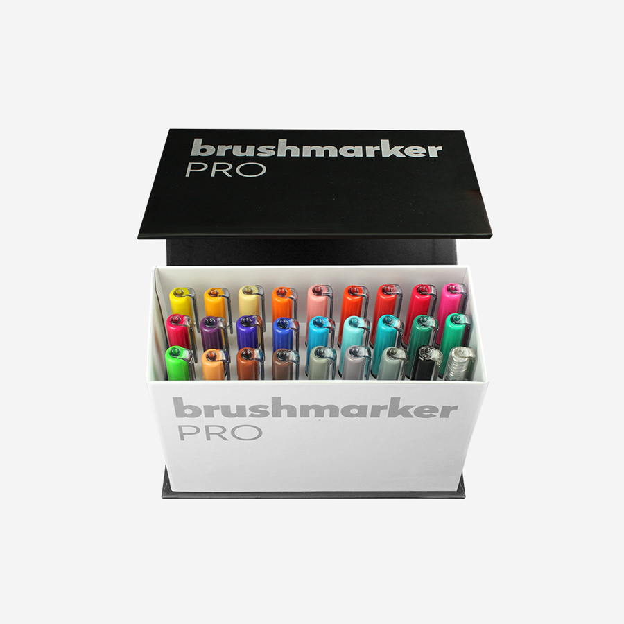 Karin Brushmarker Pro Mini Box 26 Color Set +1 blender