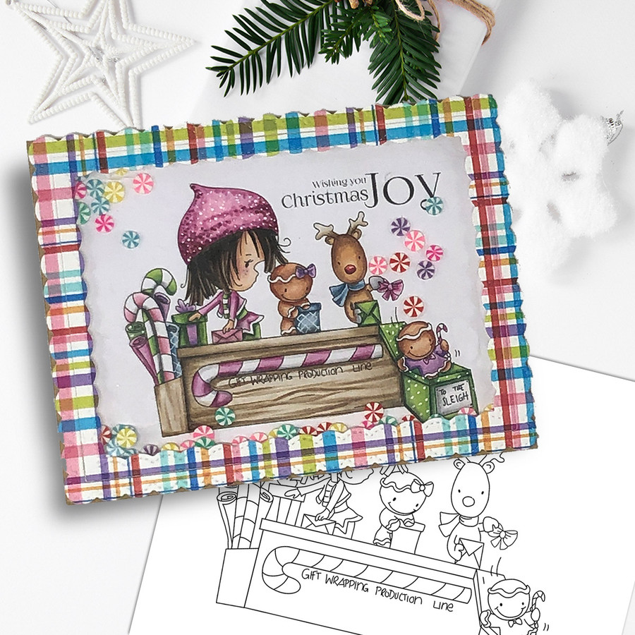 Winnie North Pole - Precoloured Bundle - digital stamp downloads including SVG file