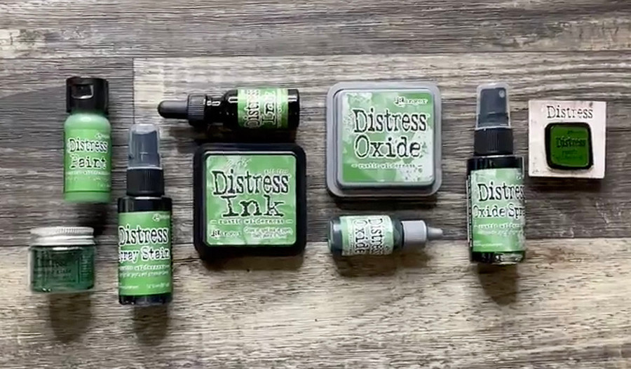 Rustic Wilderness Distress Oxide Spray ink - Tim Holtz. Tim Holtz Distress¬¨√Ü Oxide¬¨√Ü Spray is a dye and pigment ink fusion that creates oxidized effects when sprayed with water. Use for quick and easy ink coverage on porous surfaces. Spray through stencils, layer colors, spritz with water and watch the color mix and blend.

2oz bottle