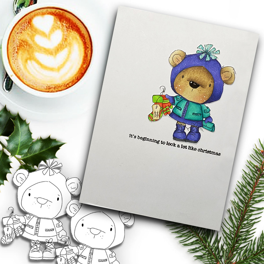 Too Cute Winter Wonders Bears & Elephants Bundle - Christmas Holiday Too Cute digital stamp downloads including SVG files