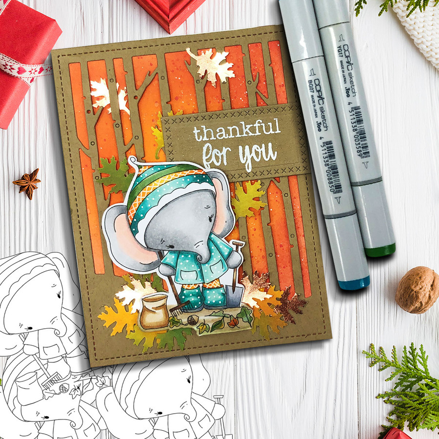 Too Cute Winter Wonders Bears & Elephants Big Kahuna Bundle - Christmas Holiday Too Cute digital stamp downloads including SVG files