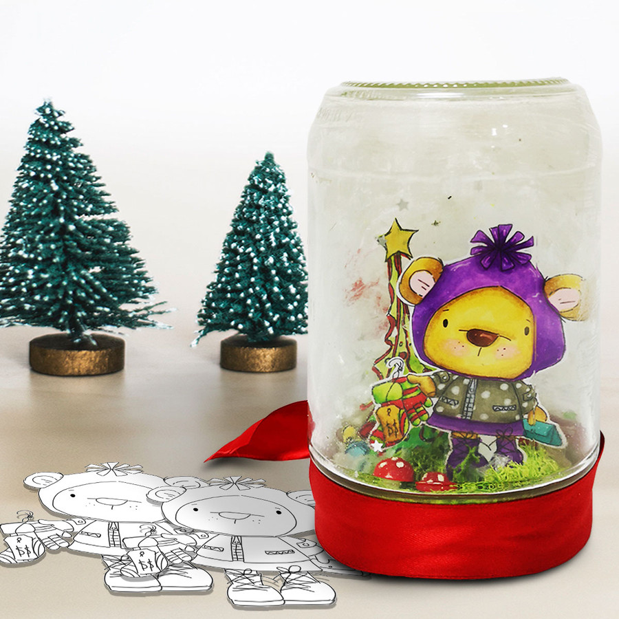 Too Cute Winter Wonders Bears & Elephants Big Kahuna Bundle - Christmas Holiday Too Cute digital stamp downloads including SVG files