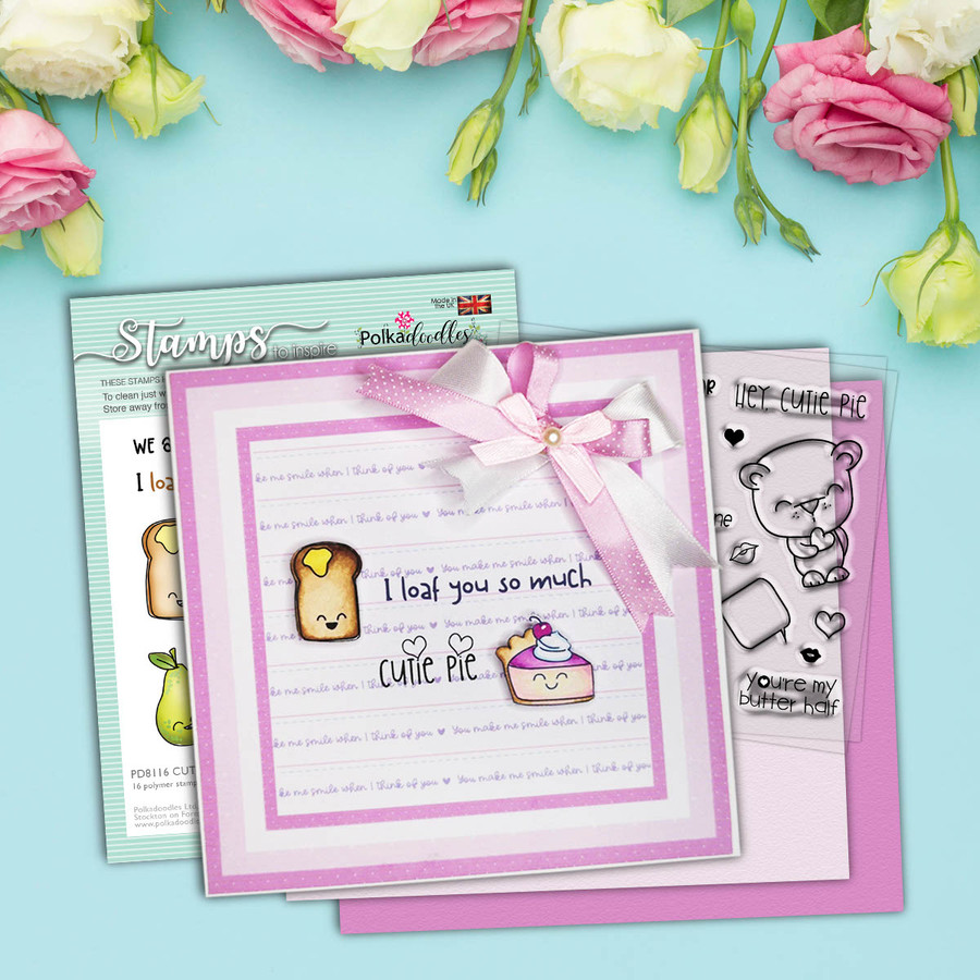 Cutie Pie 4 x 4" stamp set (PD8116)