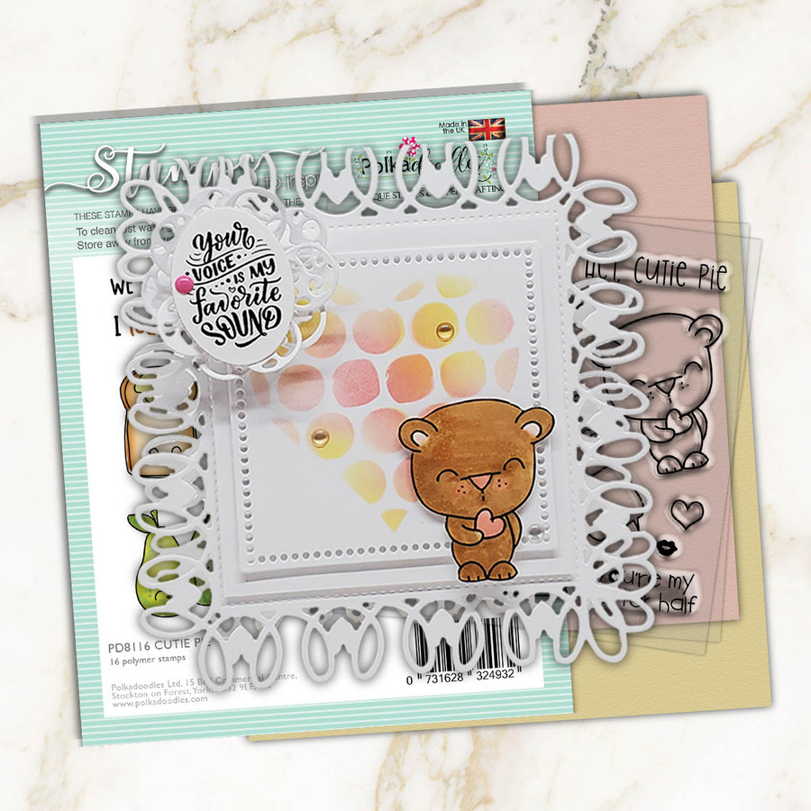 Cutie Pie 4 x 4" stamp set (PD8116)