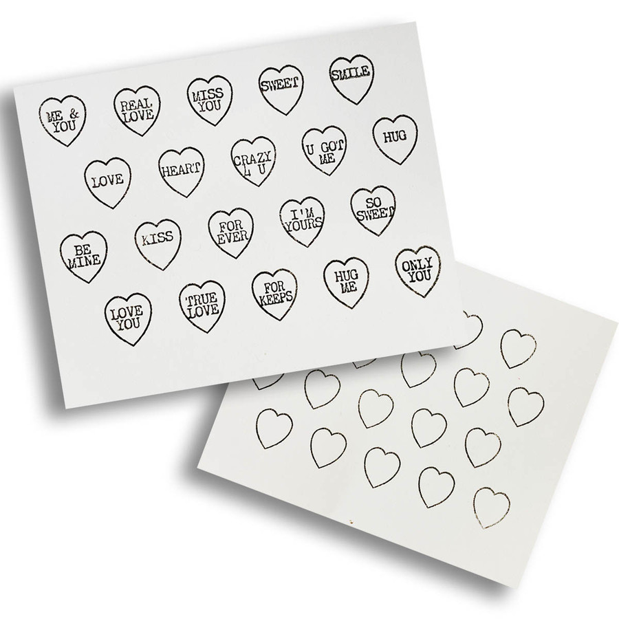 Love Hearts 4 x 6"/A6 stamp set (PD8118)