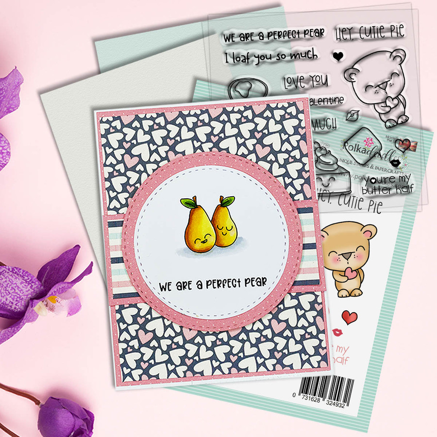HEARTS AND HAPPINESS PAPER PACK 6 x 6"