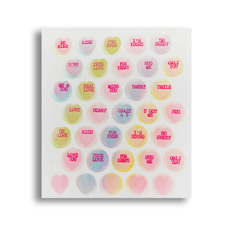 Hearts & Circles - 3 Layering Stencils Pack