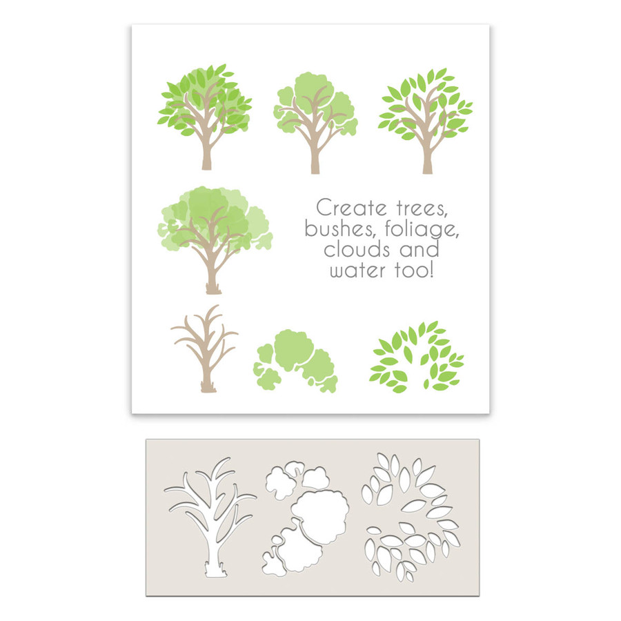 Tree-mendous craft Stencil examples of how many things you can create