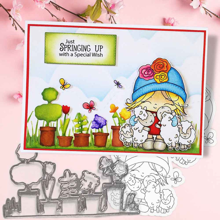 Honeypie Bundle - light skin/hair 8 precoloured digital stamp printable downloads with free SVG /DXF files included