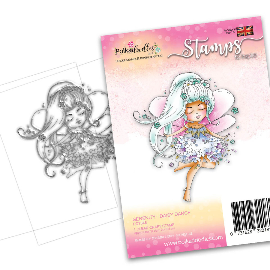 SERENITY Daisy Dance - CLEAR POLYMER STAMP