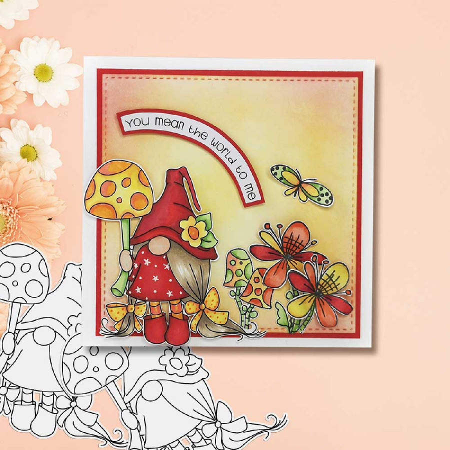 Gnome-tastic collection -  10 digital stamp printable download with free SVG /DXF file included