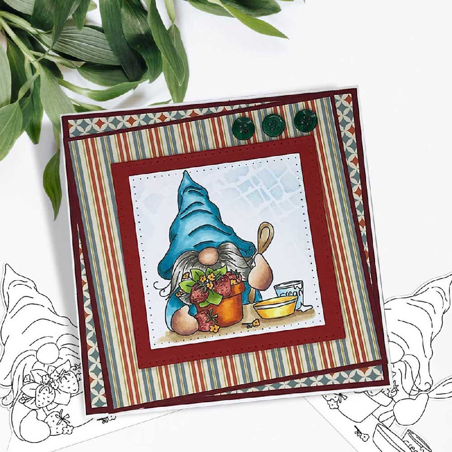 Gnome-tastic collection -  10 digital stamp printable download with free SVG /DXF file included