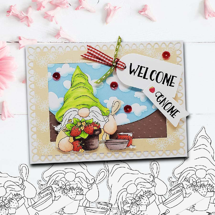 Gnome-tastic collection -  10 digital stamp printable download with free SVG /DXF file included
