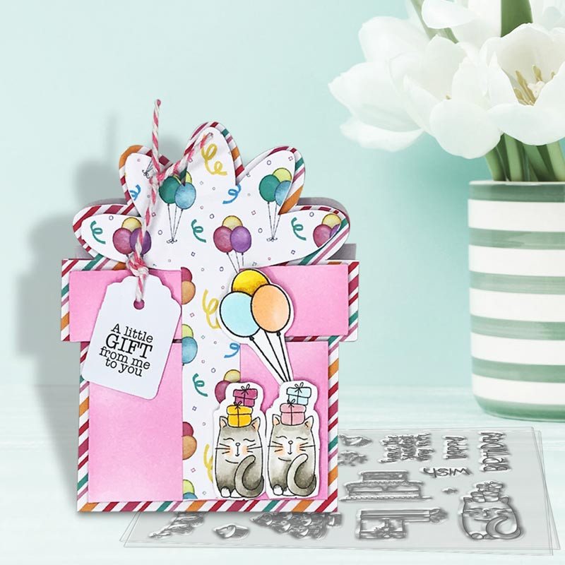 SWEET BIRTHDAY 4 x 6" Clear Stamp Set