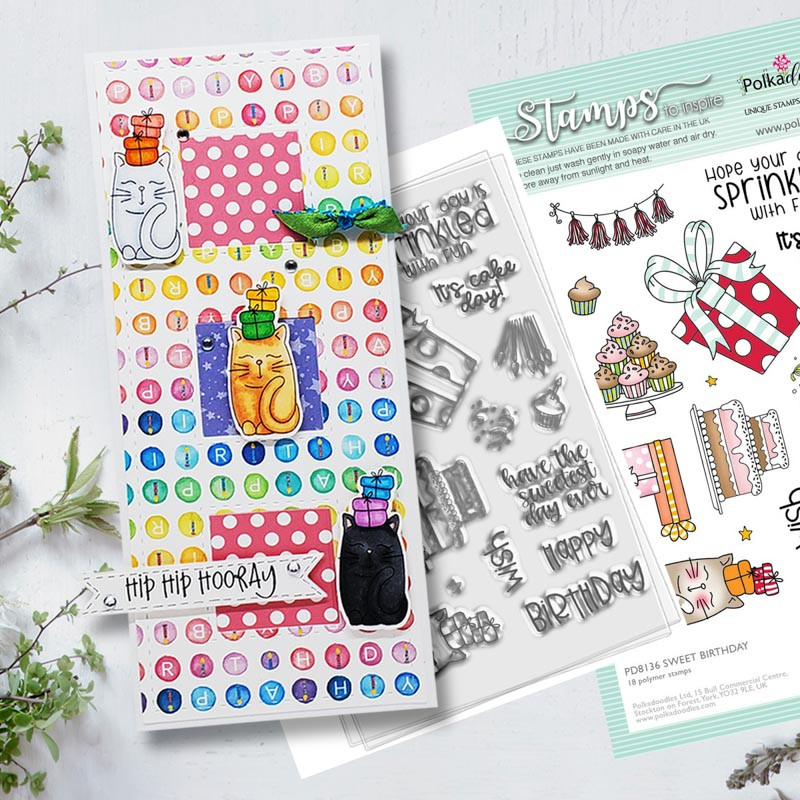 Sweet Birthday 4 x 6" Clear Stamp Set