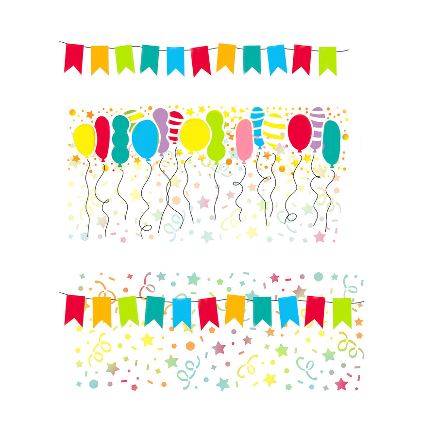 CELEBRATION BACKGROUND 4 X 8" STENCIL (PD8140)