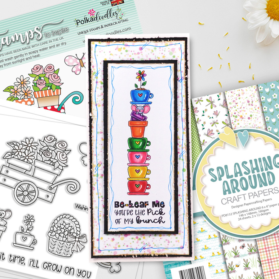 Grow on You Clear Stamp set for card making, crafting, scrapbooking.