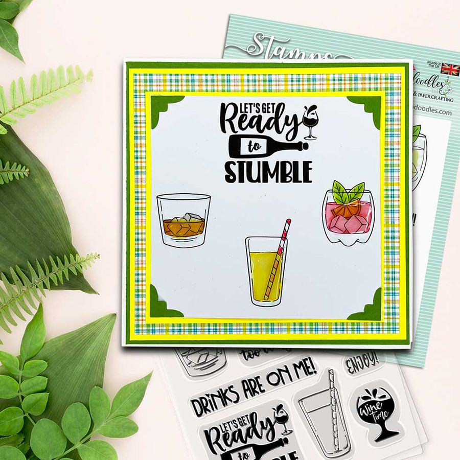 Ready to Stumble - card idea for Men's themed 4 x 4" Stamp set